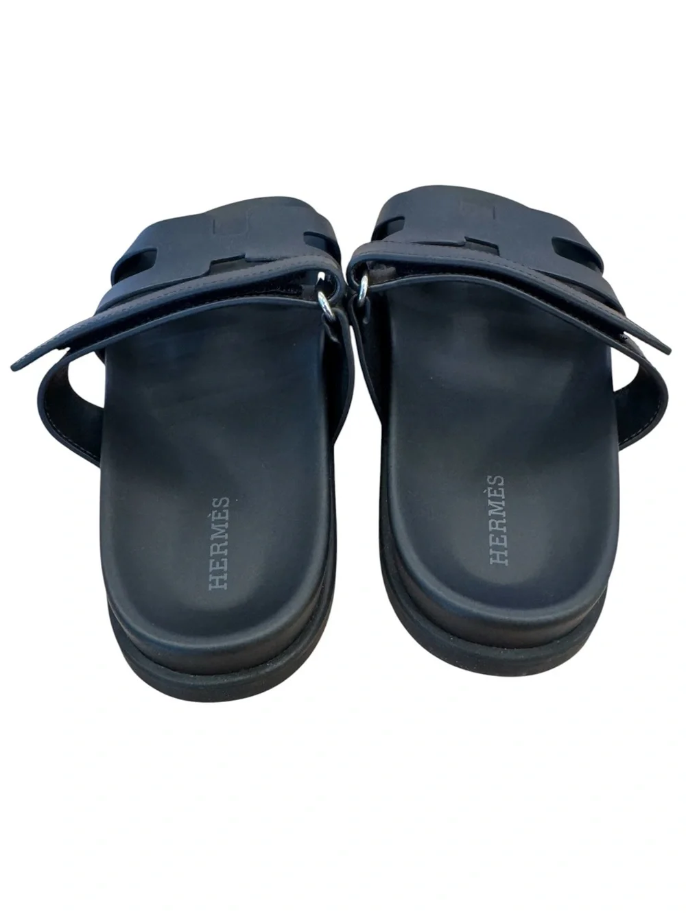 Hermes Chypre Sandals Noir